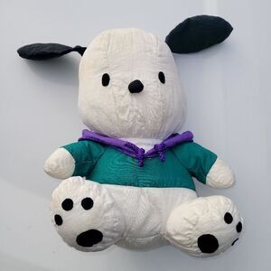 Vintage 90s Sanrio Pochacco Nylon Stuffed Animal